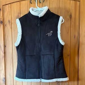 Shyanne Brown and Cream Fleece Vest
